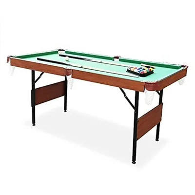 Rack Crux 55 in Folding Billiard/Pool Table (Green 3-in-1 Multi-Game)