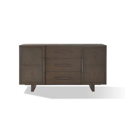 Leta Oakland Three-Drawer Sideboard In Brunette