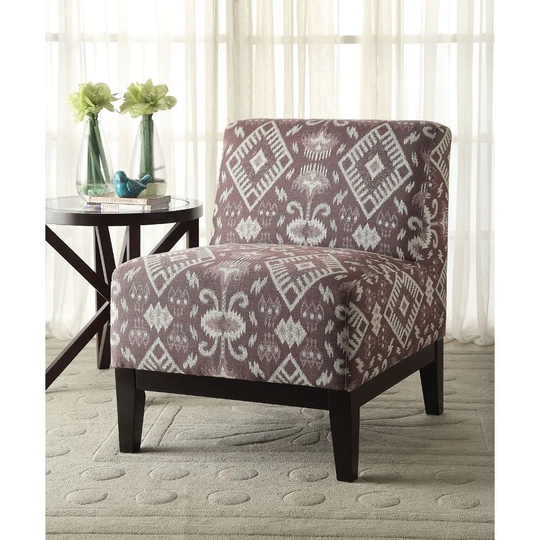 Hinte Living Room Chair Slipper Chair Accent Chair in Pattern Fabric