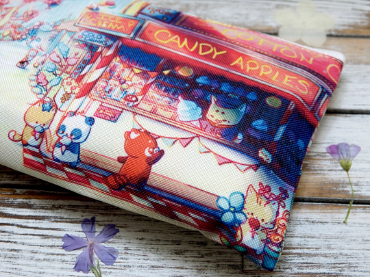 Cute Carnival Case | Pencil Zippered Pouch Back To School Makeup Bag Zipper