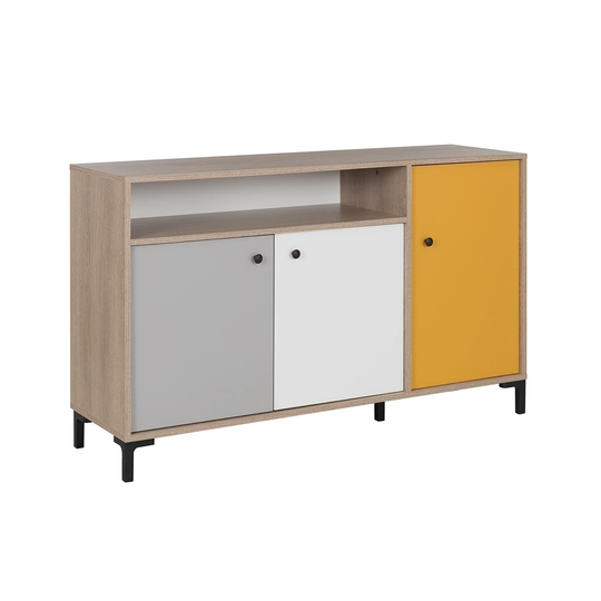 Kristian Sideboard with 2 Sliding Doors and 1 Hinged Door