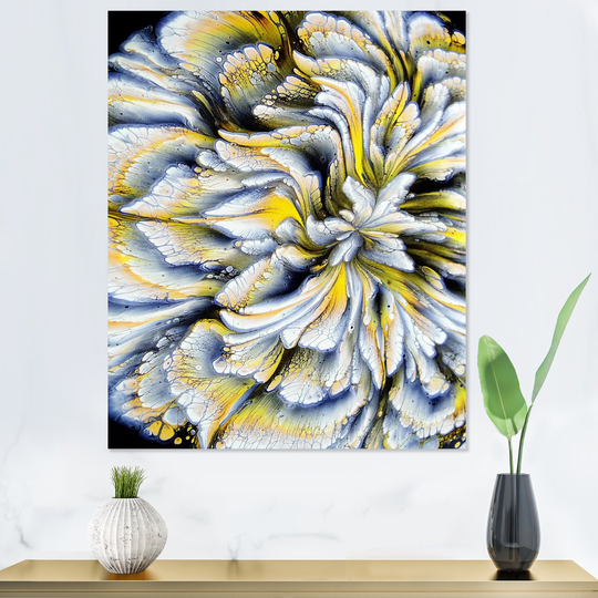 Designart 'Colorful Mixed Abstract Fluid IX' Abstract Canvas Wall Art