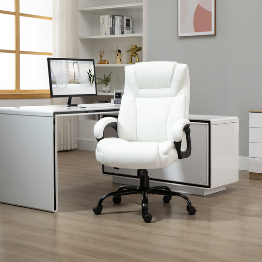 Vinsetto Big and Tall Executive Office Chair 400lbs Computer Desk Chair with High Back PU Leather Ergonomic Upholstery