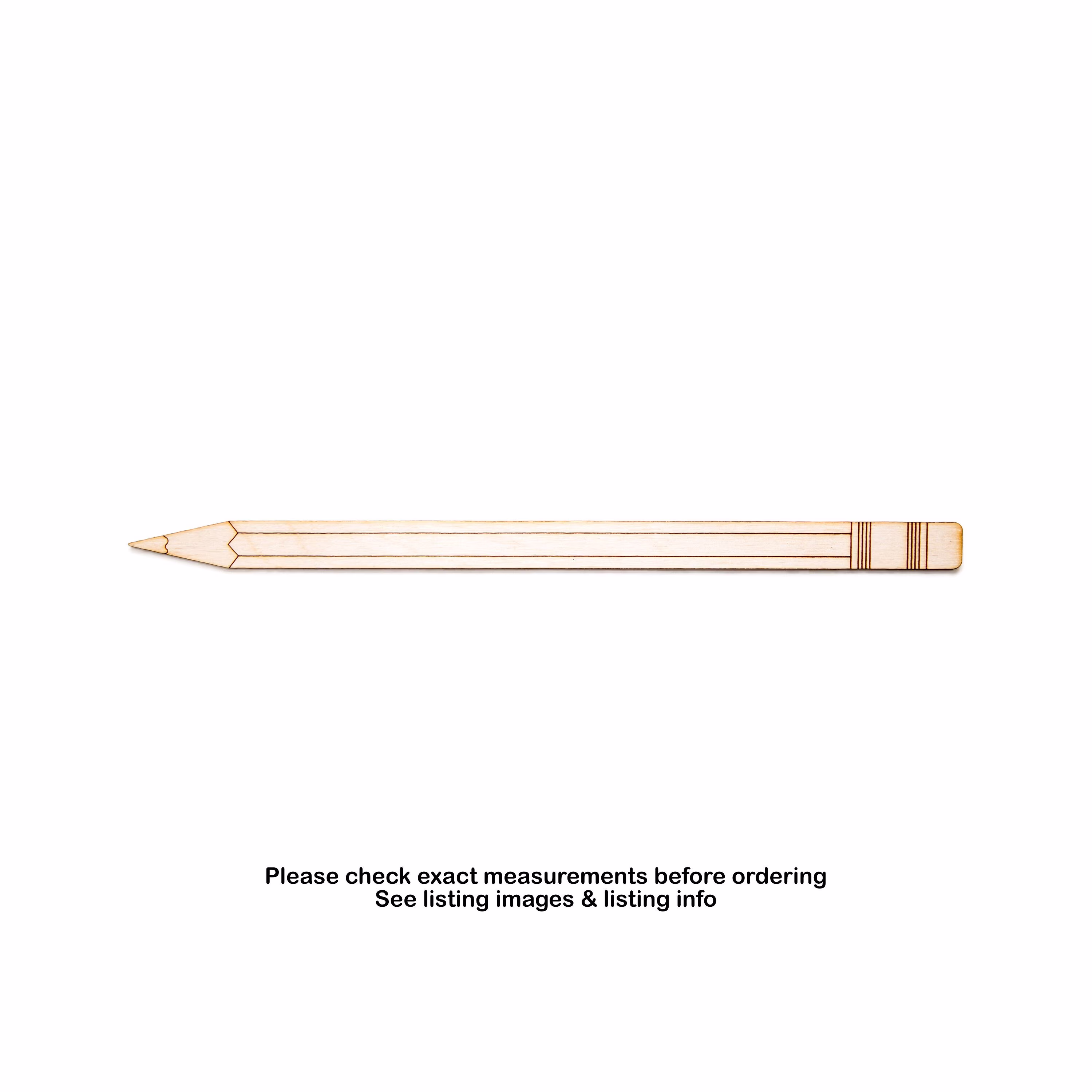 Pencil-Detail Wood Cutout-Office Theme Decor-Classroom Decor-Various Sizes-Thin Piece Design-Teacher Room Decor-Pencils Decor-Kids Crafts