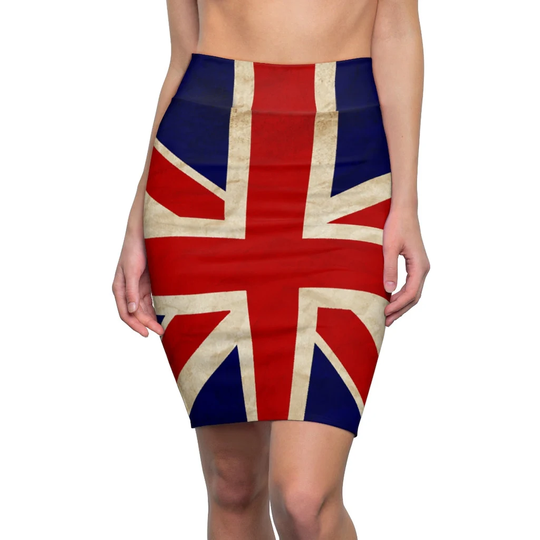 British Flag Women's Pencil Skirt | England Pencil Skirt