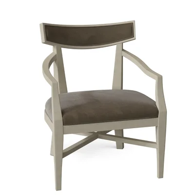 Douglas Upholstered King Louis Back Arm Chair