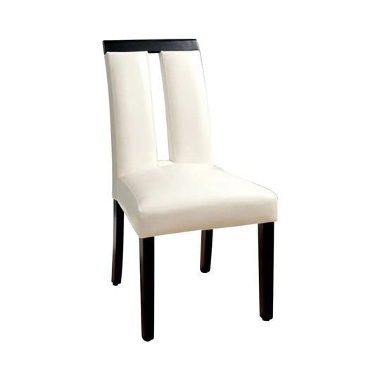 Luminar Contemporary Side Chair, Black Finish, Set Of 2 - 38.25 H x 26.5 W x 20.75 L Inches