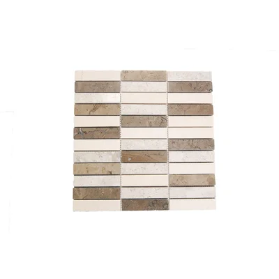 1" x 4" Limestone Linear Mosaic Wall & Floor Tile