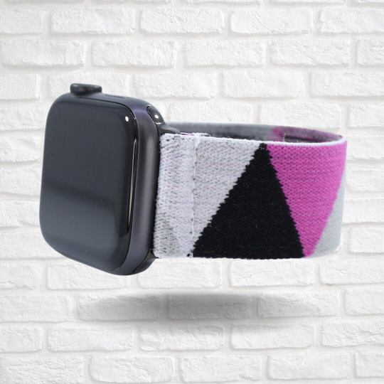 Elastic Watch Band For Apple - All Series | Models 1 8, Se, Ultra Pink Black Grey Boho
