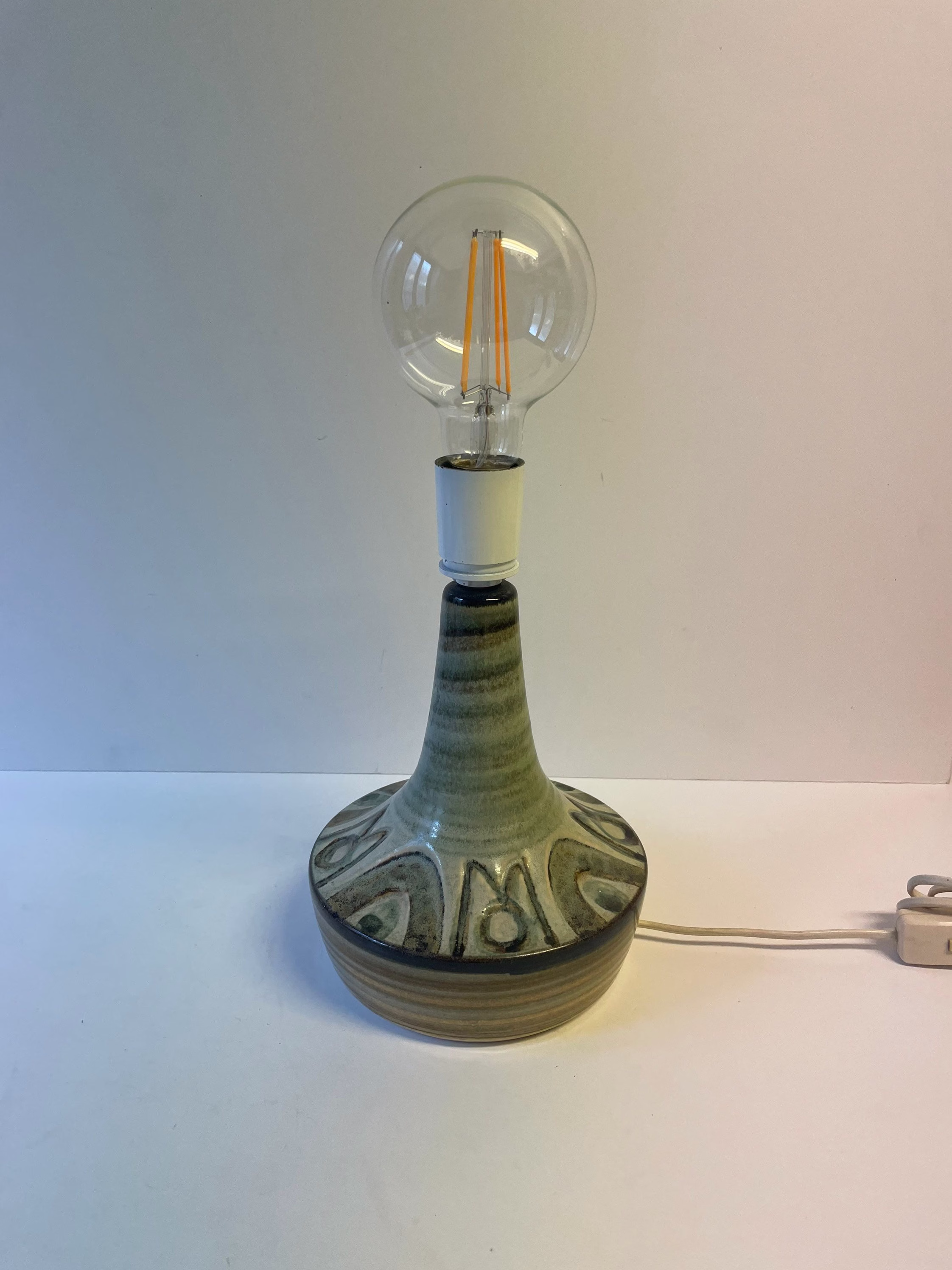 Vintage Danish Søholm Ceramic Table Lamp