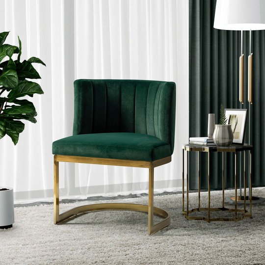 Felix Upholstered Accent Side Chair with Tufted Back