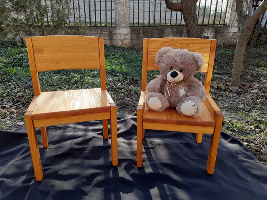 Child Wood Chair Kids Furniture Height Adjustable Wooden in 3 Positions From 2-3 Years Motessori & Waldorf Gift For Kids