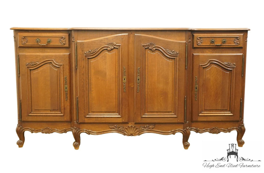 Vintage Antique Country French Provincial Style 83" Sideboard Buffet