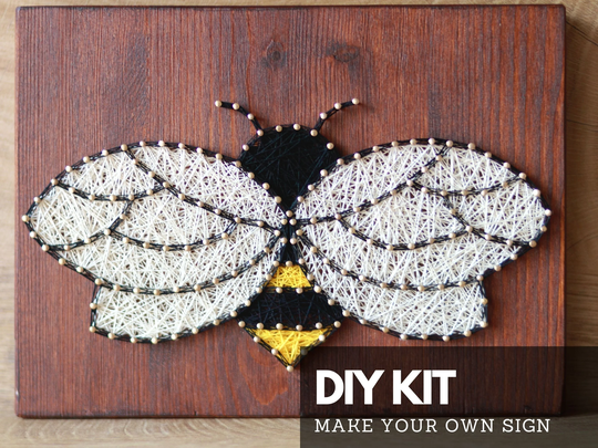 Bee String Art Kit, Crafts For Adults, Craft Decor, Lockdown Gift For Friends, Arts & Crafts, Diy Kit Adults Kids