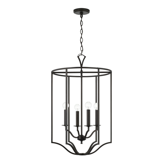Jaymes 18" 4-light Old Bronze Foyer Pendant