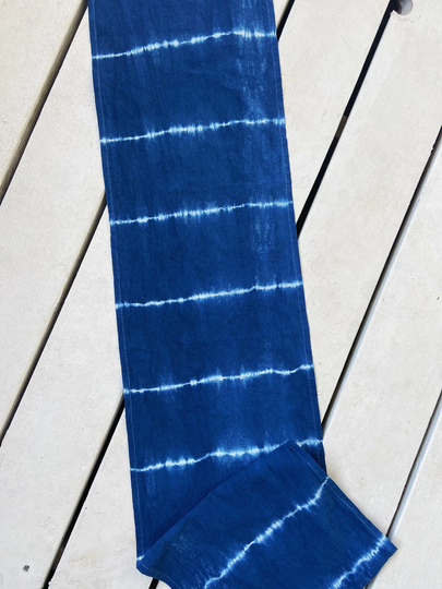 Shibori Indigo Table Runner - Bohemian Decor Decor, Holiday