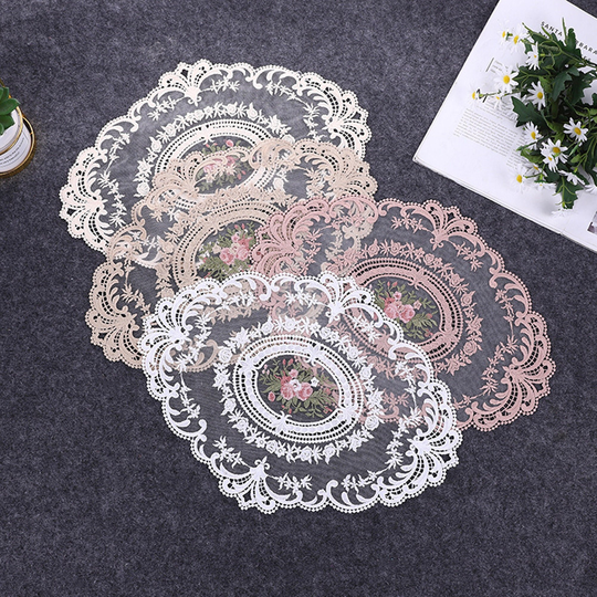 Lace Embroidery Table Runner, Floral/Placemats/Doilies, Table Runners For Home Decor