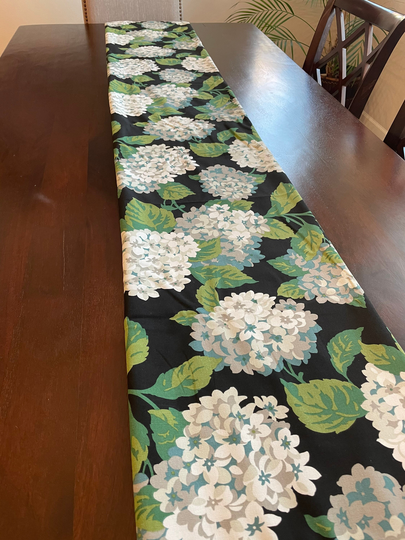 Table Runners Handmade - Fancy Hydrangeas Linens Home Decor Dining