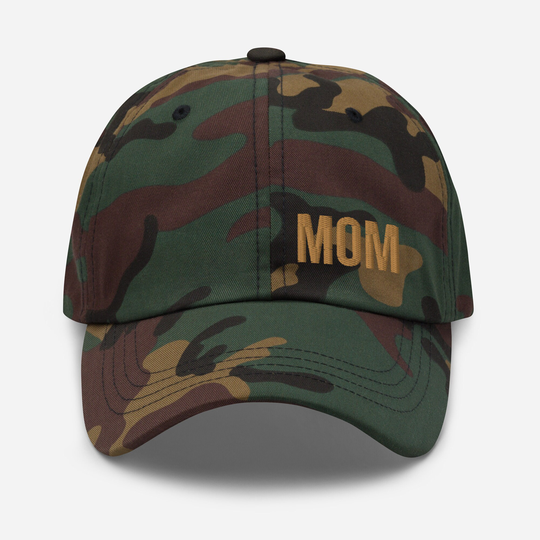 Mom/Green Camo Hat/ Embroidered Baseball Style Free Shipping