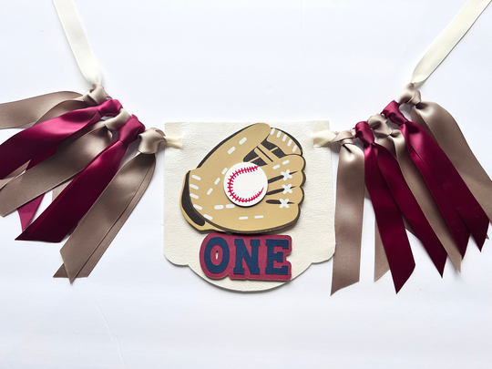 Baseball High Chair Banner