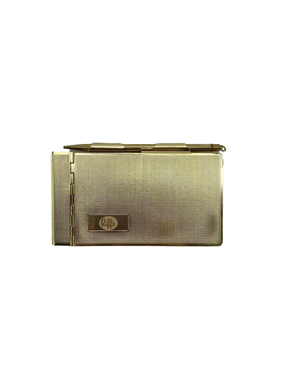 Retro Brass Notepad With Mechanical/Twist Pencil, Secretary & Vintage Pencil