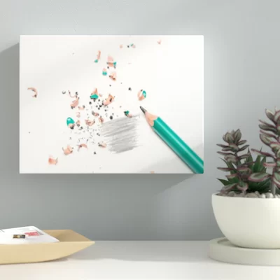 'Pencil Drawing' Wrapped Canvas Photographic Print on Canvas