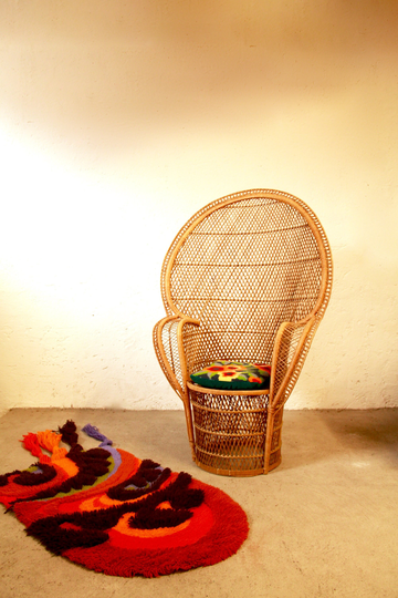 Beatrice, Vintage Peacock Chair, Italy, 1970S