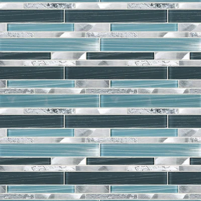 Initial Sequence Natural Stone Linear Mosaic Wall Tile