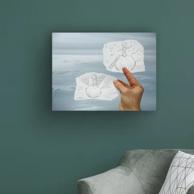 Pencil Vs Camera 23 by Ben Heine - Wrapped Canvas Photograph Print
