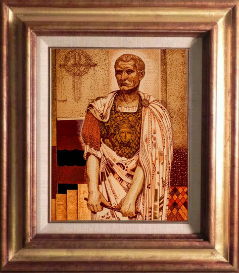 Schmied, F. L. 1928 Original Pencil Signed Lithograph "Gayus Julius Caesar" 11 X 7 Limited Edition Of 150 On Velin D'arches . Gallery Coa