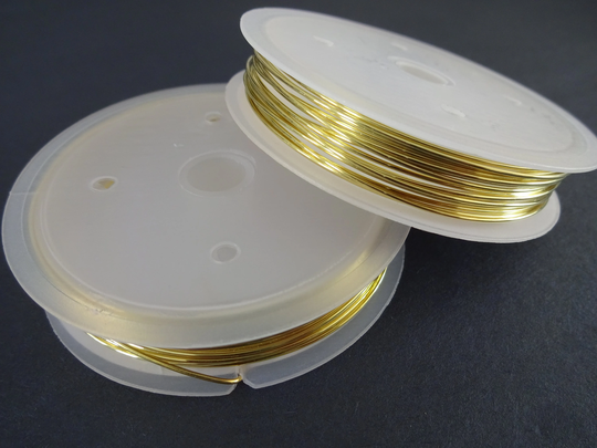 3 Meters Of 0.8mm Copper Wire, Gold Color, 20 Guage Spools For Beading & Jewelry Making, Bead Wire Wrapping