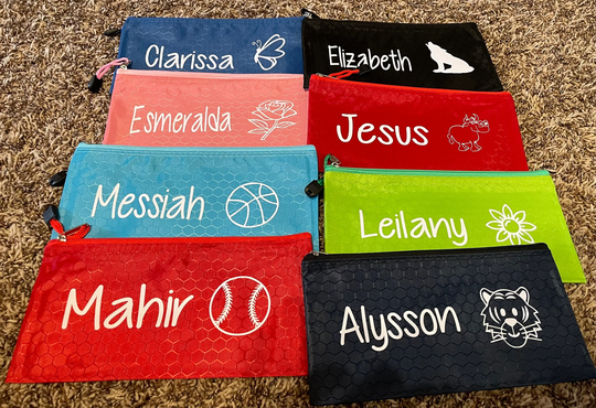 Personalized Pencil Pouches, End Of Year Gifts, School Student Personalized Pouch, Beginning