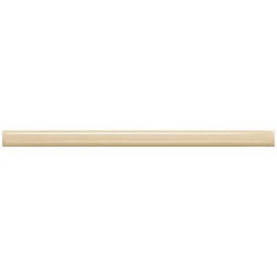 Countryside 12" x 0.63" Glossy Ceramic Pencil Liner Tile Trim in Buttercream