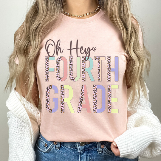 Oh Hey Fourth Grade Shirt For First Day Of School Teachers Team, Elementary Matching Group Shirts, 4Th Teacher Crew