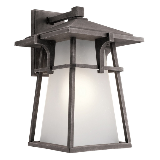 Kichler Lighting Beckett Collection 1-light Weathered Zinc Outdoor LED Wall Lantern