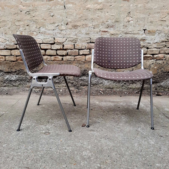 1 Of 8 Vintage Very Famaus Chair By Giancarlo Piretti For Castelli, Made in Italy, Mid Century Dining Chair, Office
