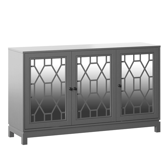 Three-Door Mirrored Sideboard