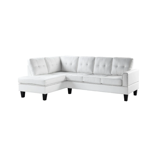 ACME Jeimmur Sectional Sofa in White