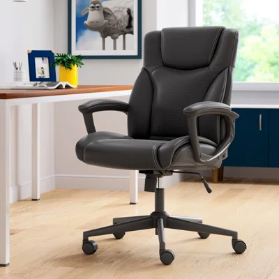Style Serta Connor Ergonomic Executive Office Chair with Layered Body Pillows and Contoured Lumbar