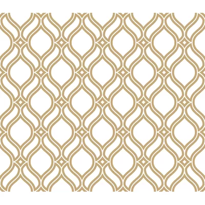 Goodrum Geometrical 10' L x 24" W Peel and Stick Wallpaper Roll