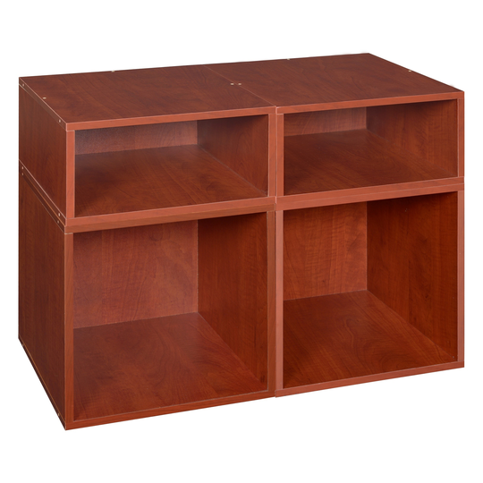Noble Connect Storage Set- 2 Full Cubes/2 Half Cubes- Cherry