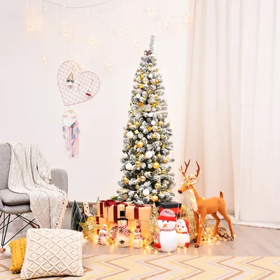 6' Black Pine Artificial Christmas Tree