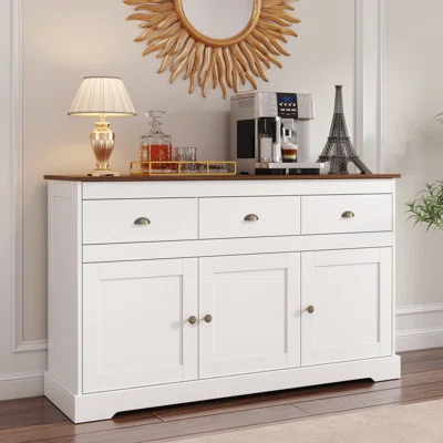 Jenna 53.5" Wide 3 Drawer Sideboard