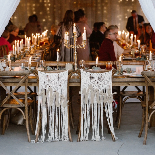 Macrame Chair Backs Wholesale Boho Wedding Decoration