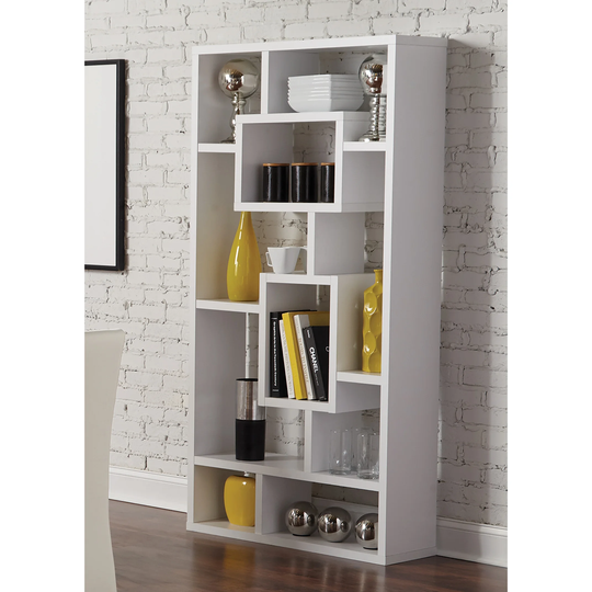 10-Shelf Bookcase White