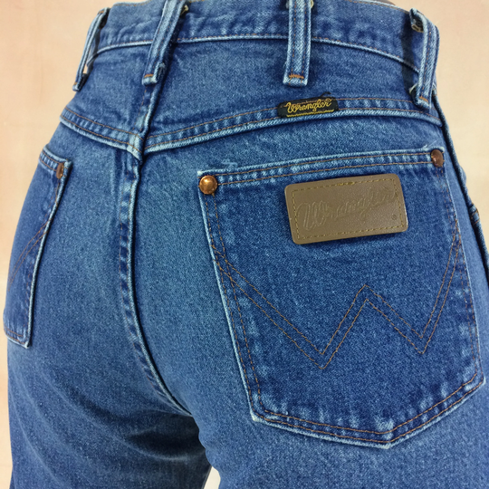 Size 27 Wrangler Vintage Western Jeans W27 L35 High Waisted 90's Tall Boyfriends Mom Rodeo Riders Made in USA Waist 27"