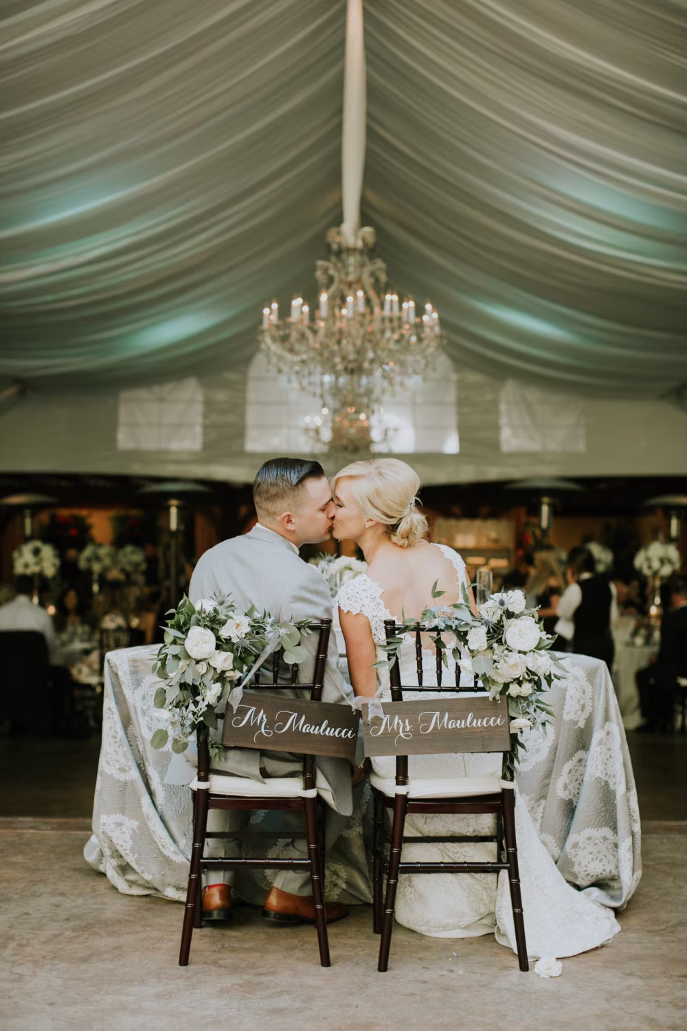 Mr & Mrs Chair Signs | Rustic Wedding Decor Sign Sweetheart Table Bride Groom - Ws-172