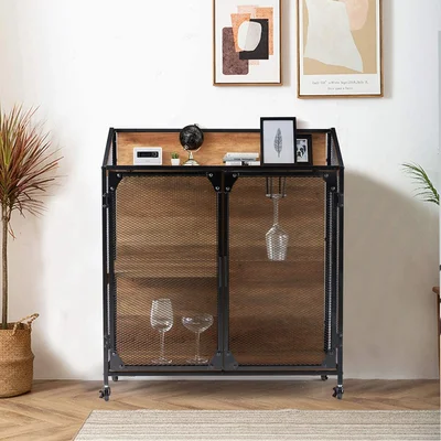 Kalonice 32.8'' Wide Steel Sideboard