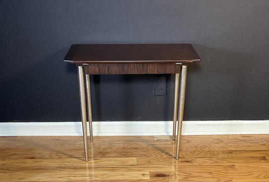 Mid Century Modern Rosewood Side Table Vintage Small Single Drawer, Circa 60's