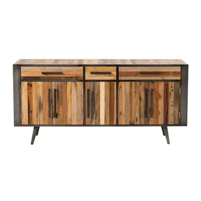 Meserve 70.87" Wide 3 Drawer Wood Sideboard